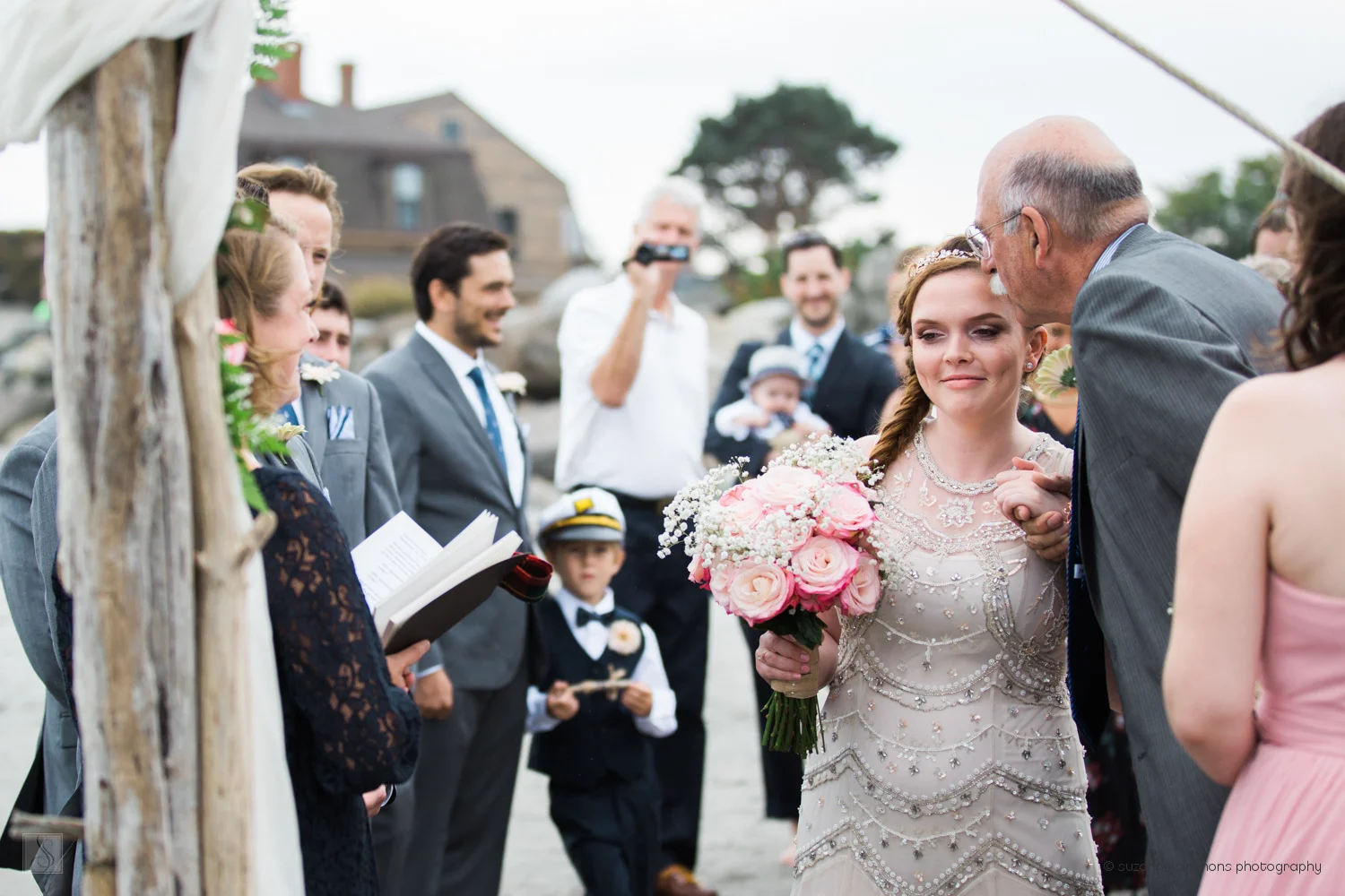 Wedding Ceremony at Rye Beach