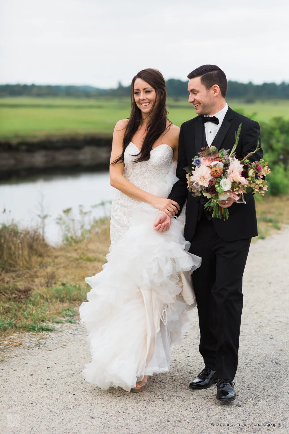 Bridal Portraits at the Scarborough Marsh