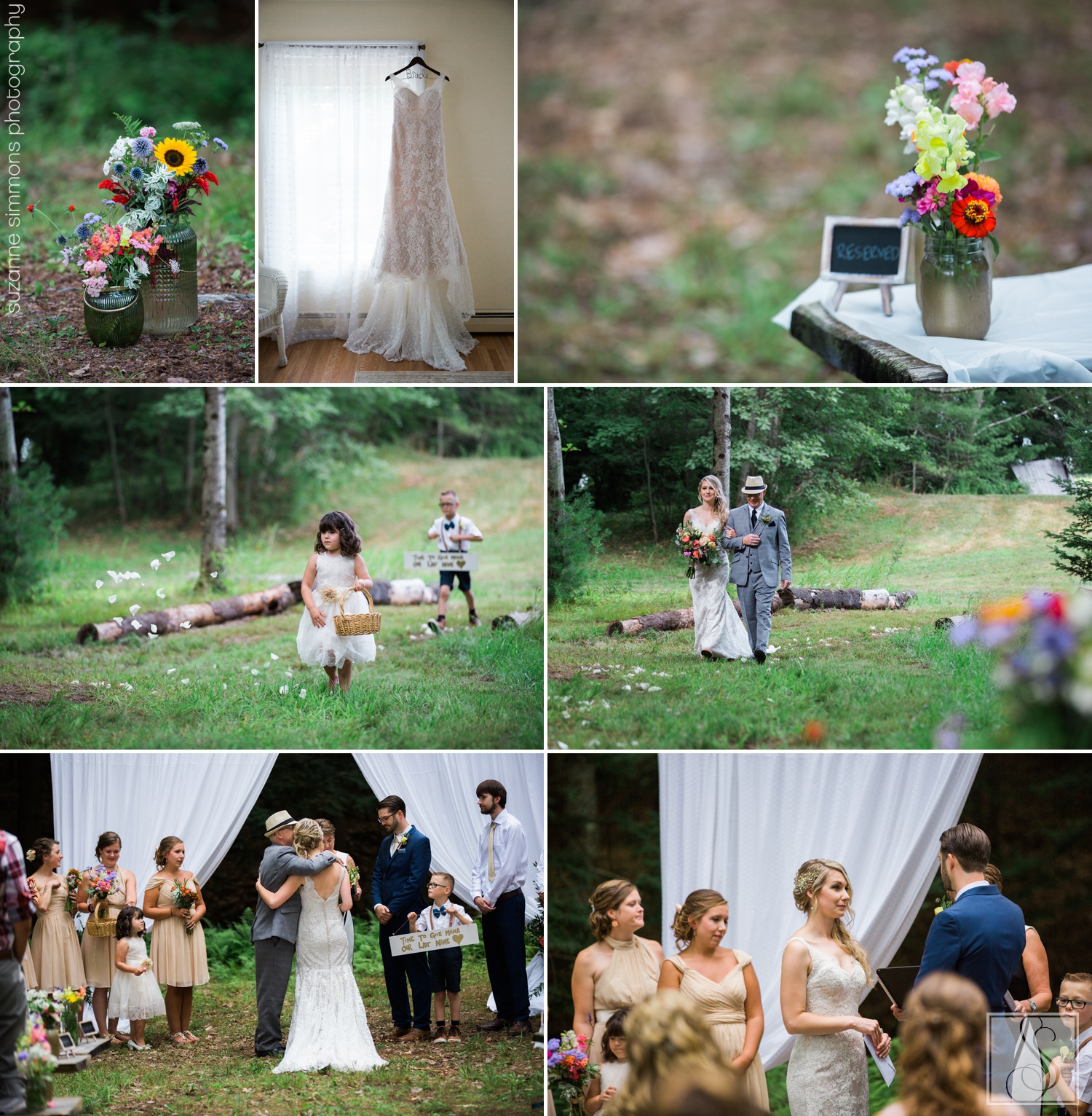Little River Flower Farm Wedding Ceremony