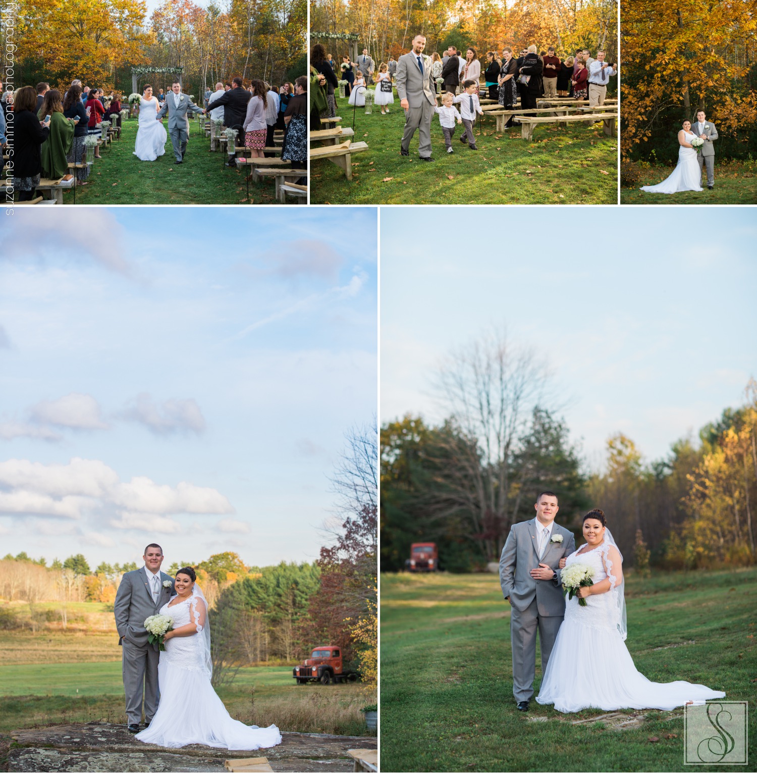 Wedding day portraits at the Hitching Post in Dayton, Maine