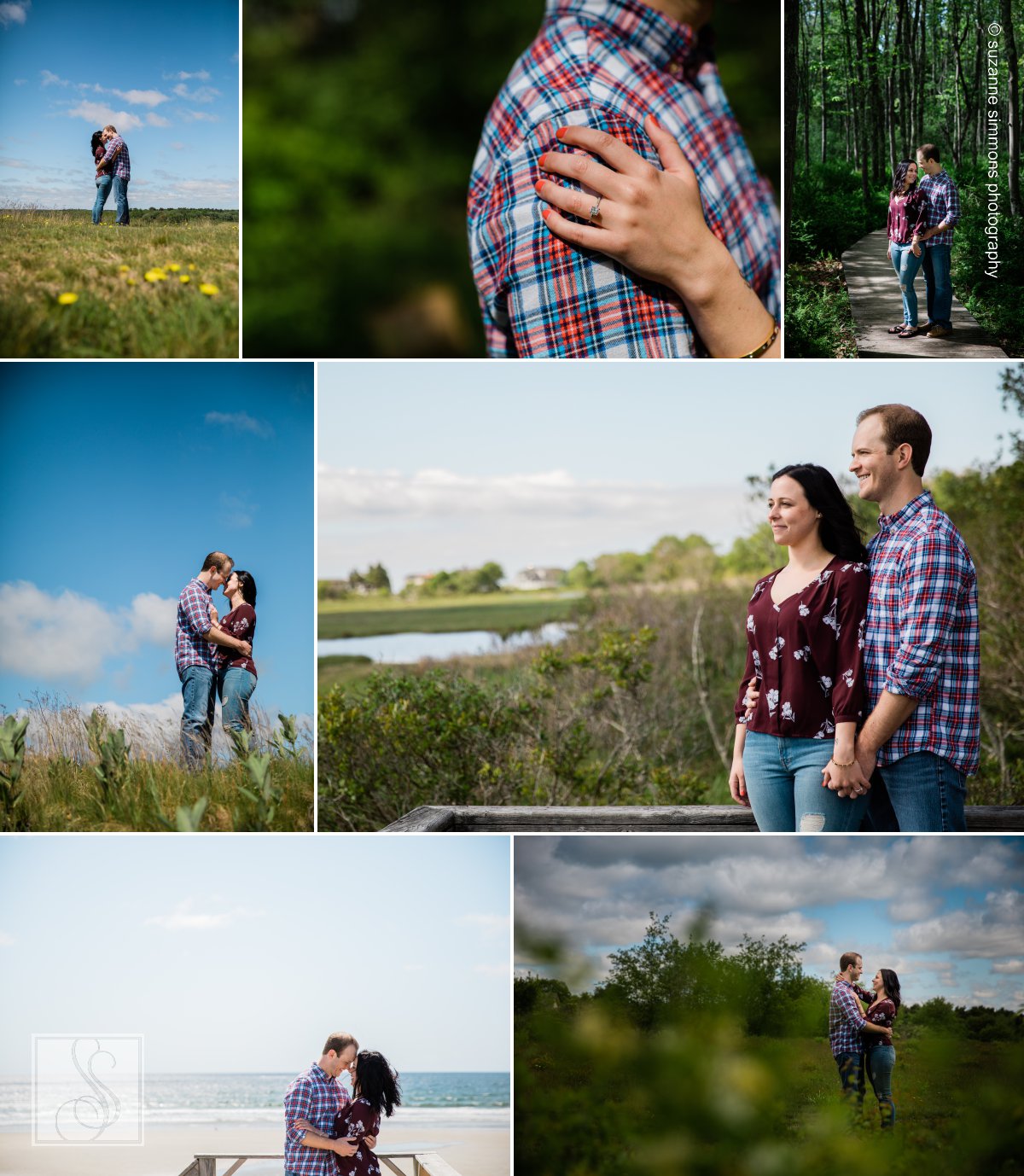 Engagement Portraits at Wells National Estuarine Research Reserve