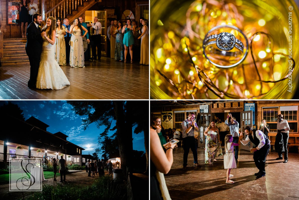 Wedding reception at Camp Wildwood