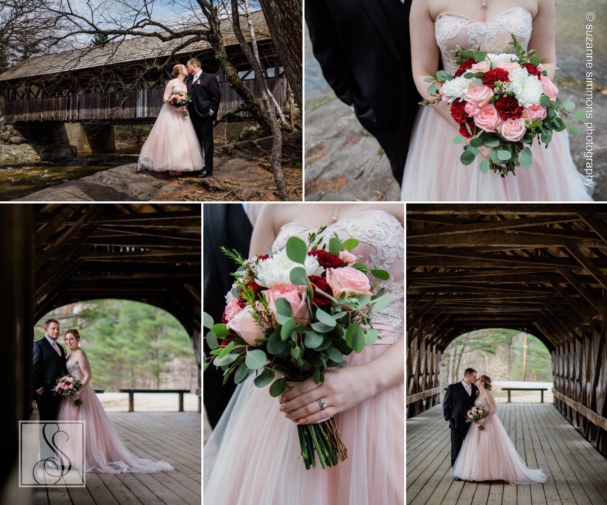 Wedding Portraits at Sunday River Bridge