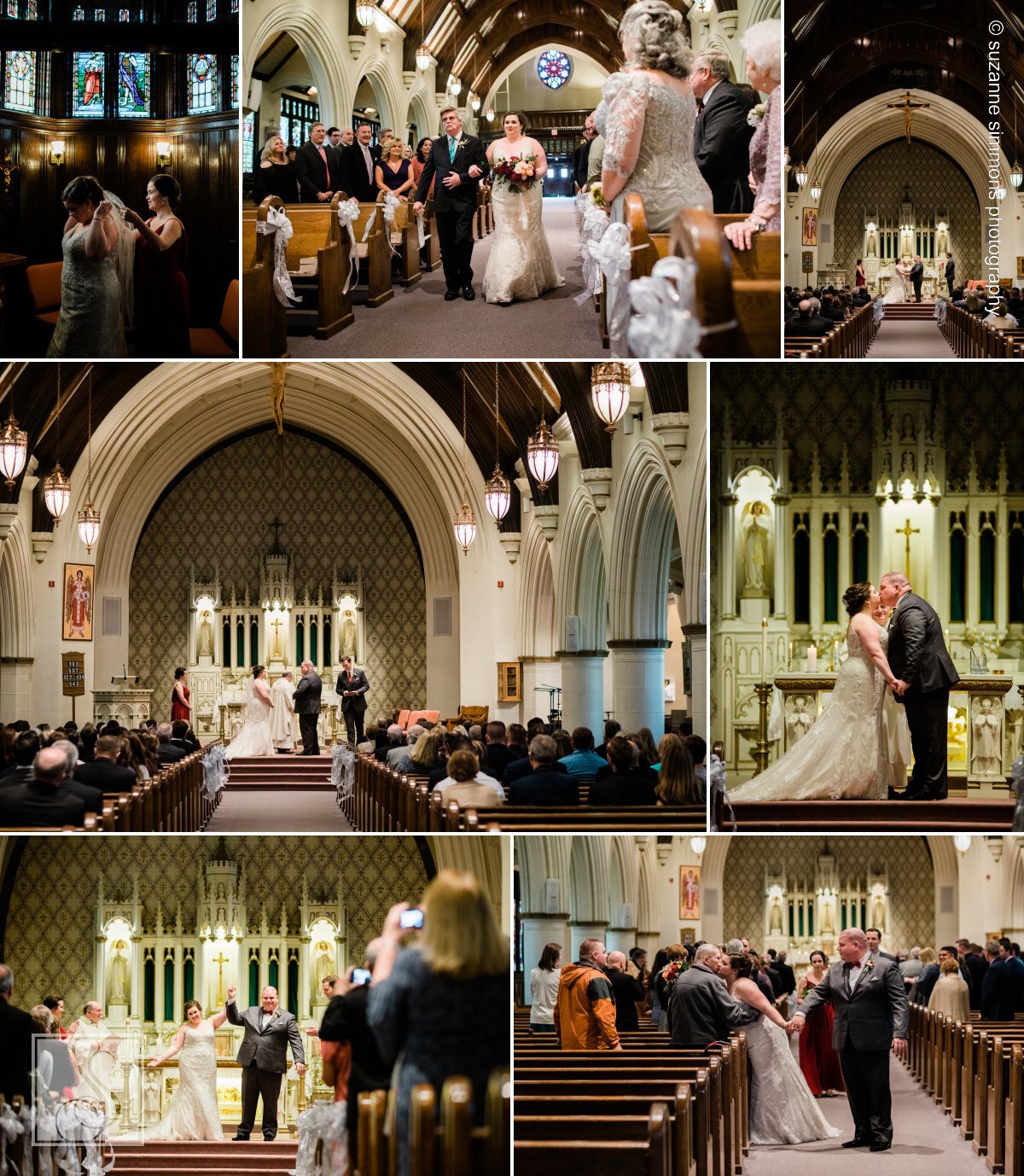 Wedding ceremony at St. Mary of the Assumption Church