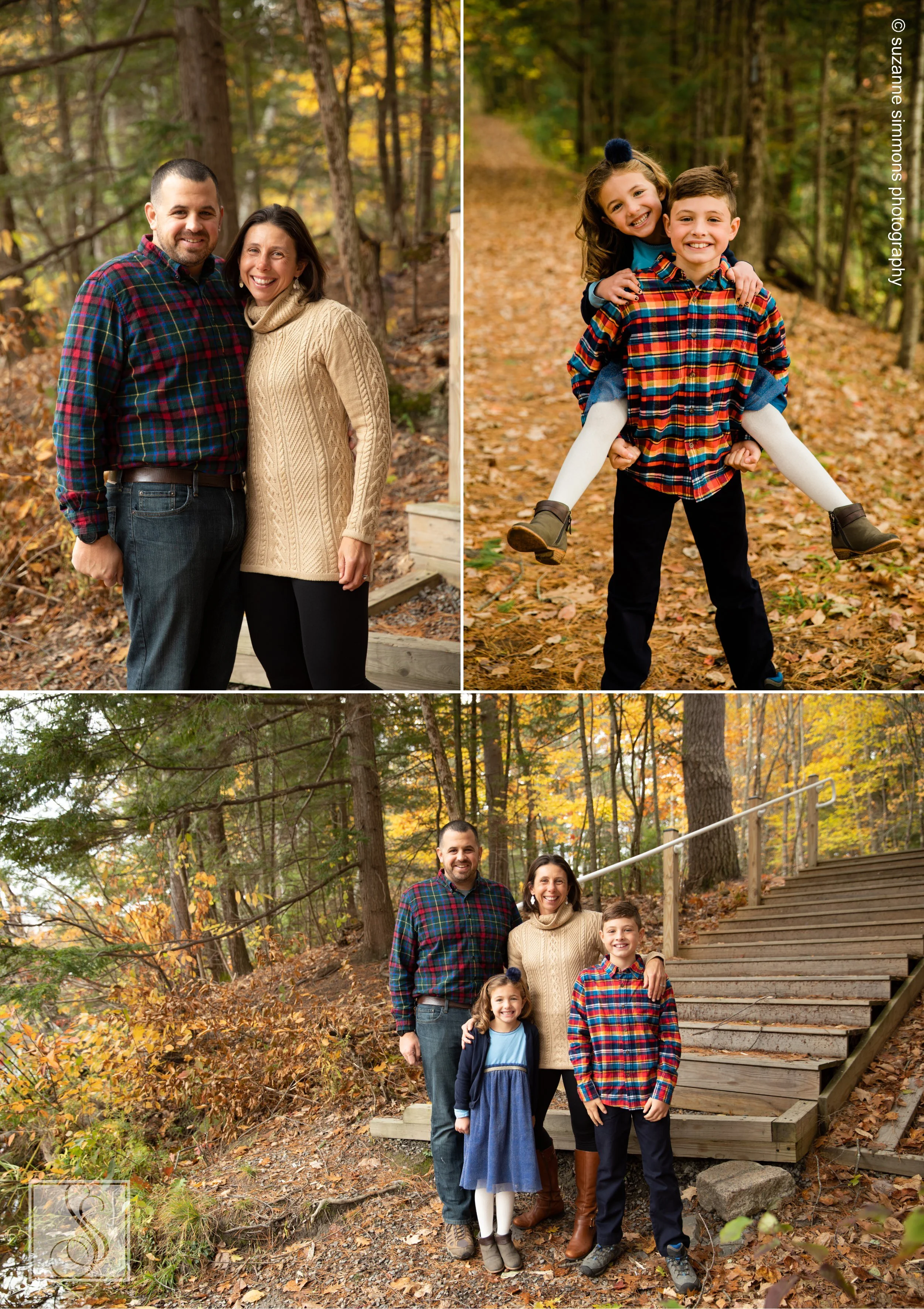 Fall Family Portraits at Hawkes Preserve in Gorham, Maine Maine