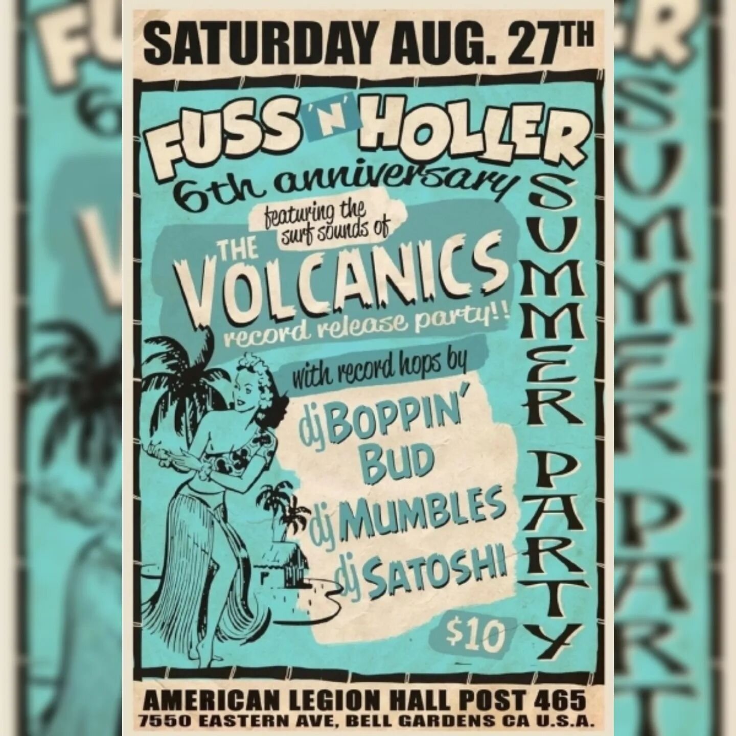 Saturday! Aug 27th: @fussnholler in Bell Gardens CA.