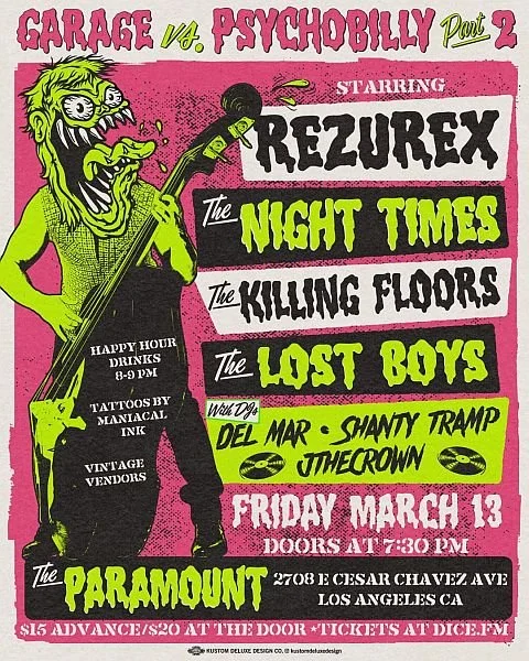 psychobilly show, 3-13-2026