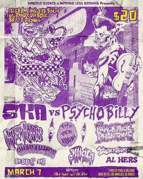 psychobilly show, 3-07-2026