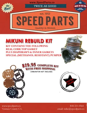 Mikuni Go Kart Carburetor Speed Parts Co