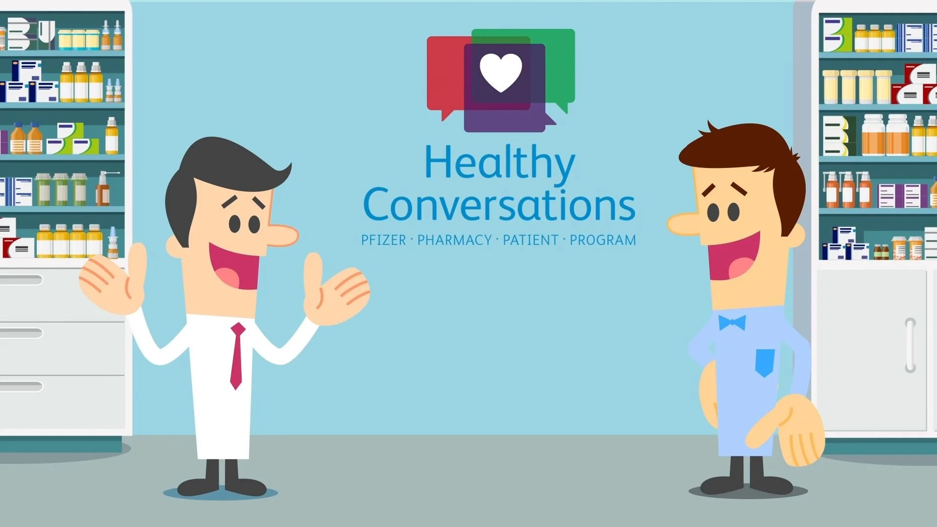 Animation explainer for Pfizer pharmaceuticals