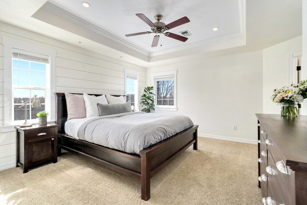 Primary Bedroom w/ Shiplap