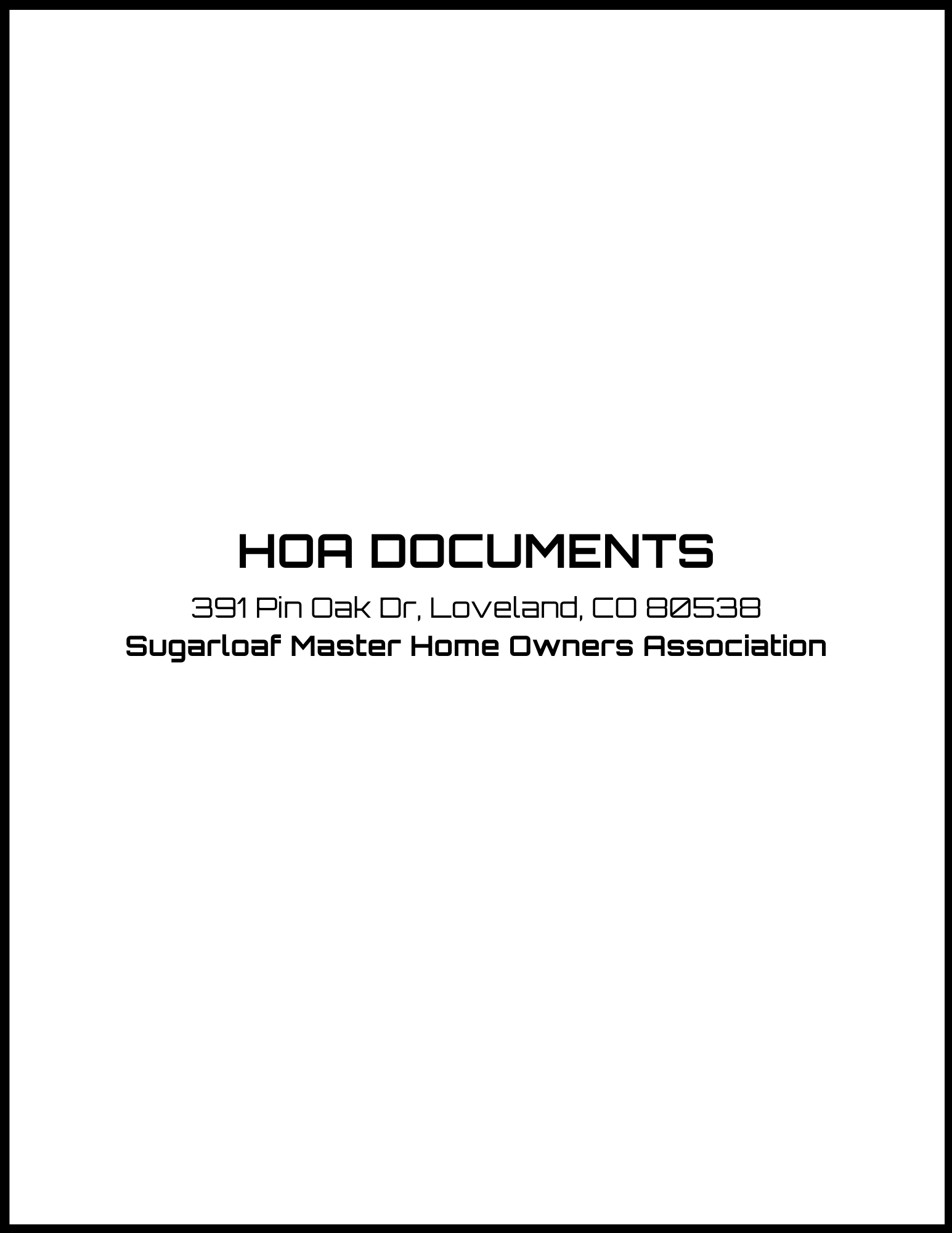 HOA Docs