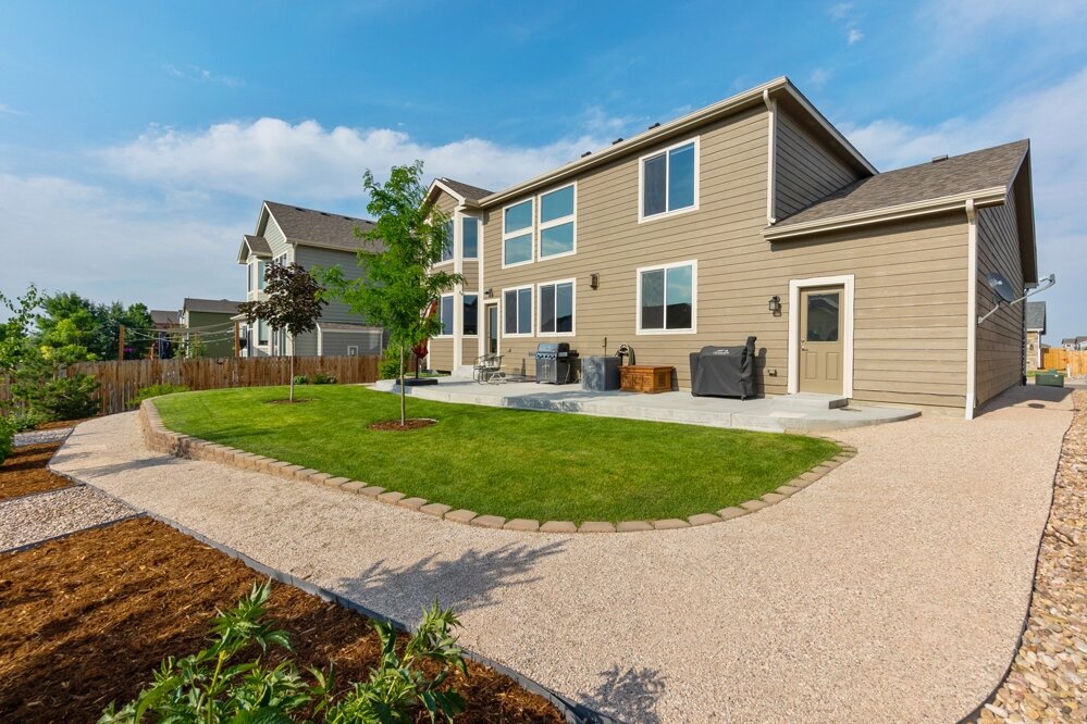 Extended Patio and Beautiful Landscaping