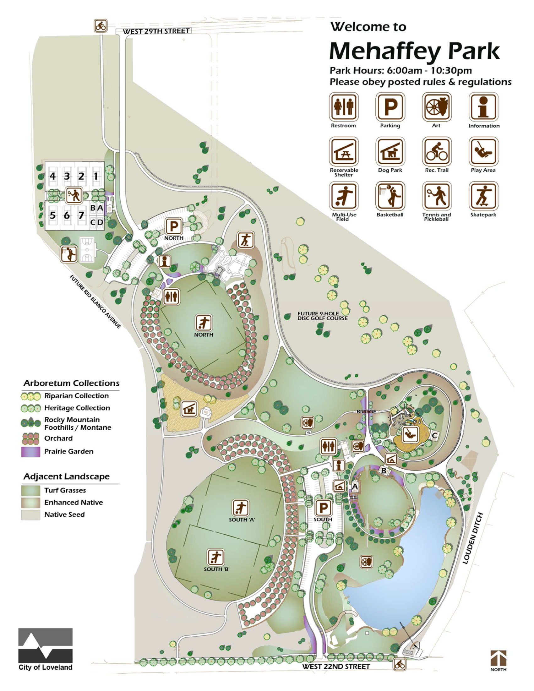 Mehaffey Park Map