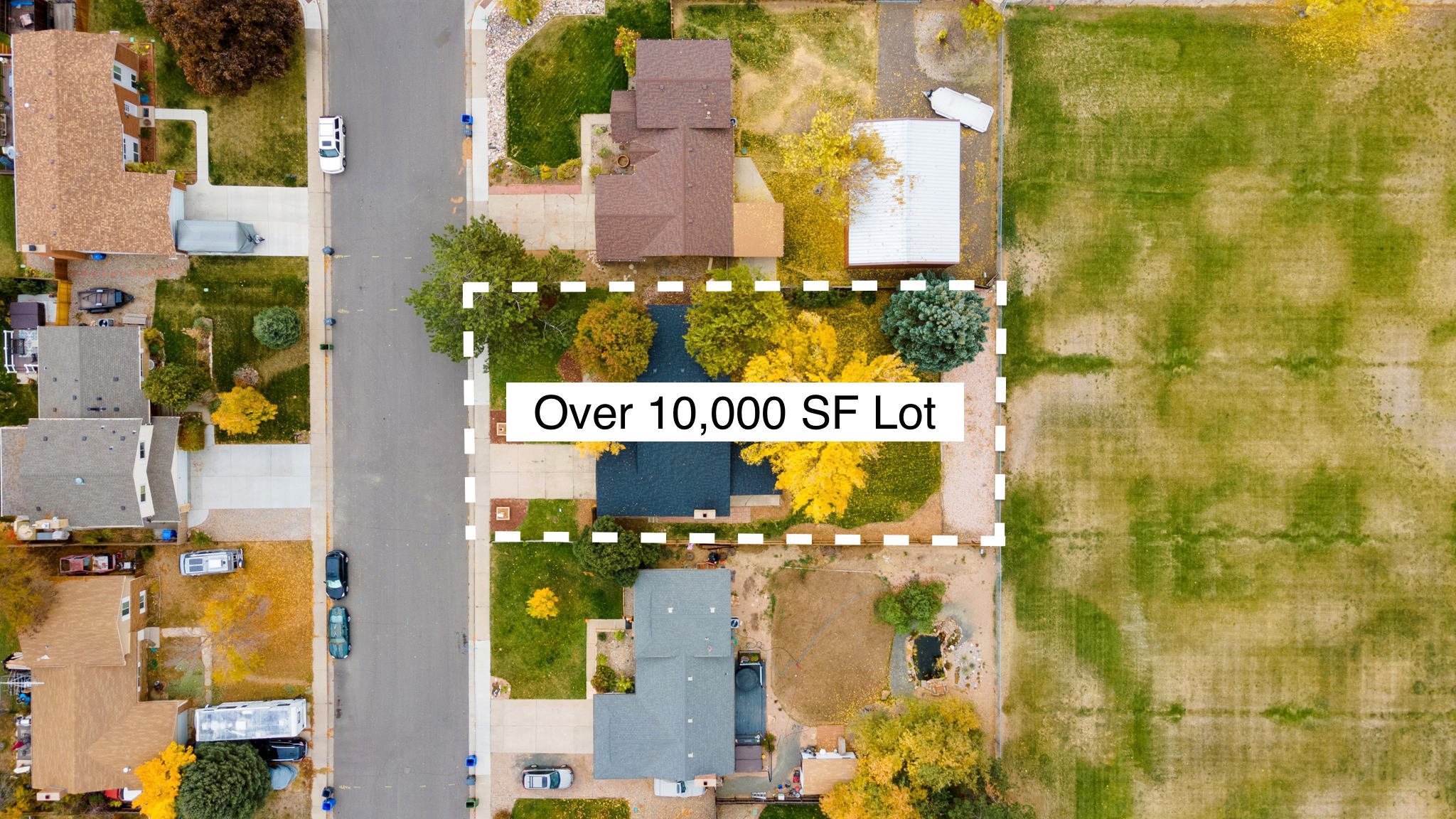 Over 10,000 SF Lot