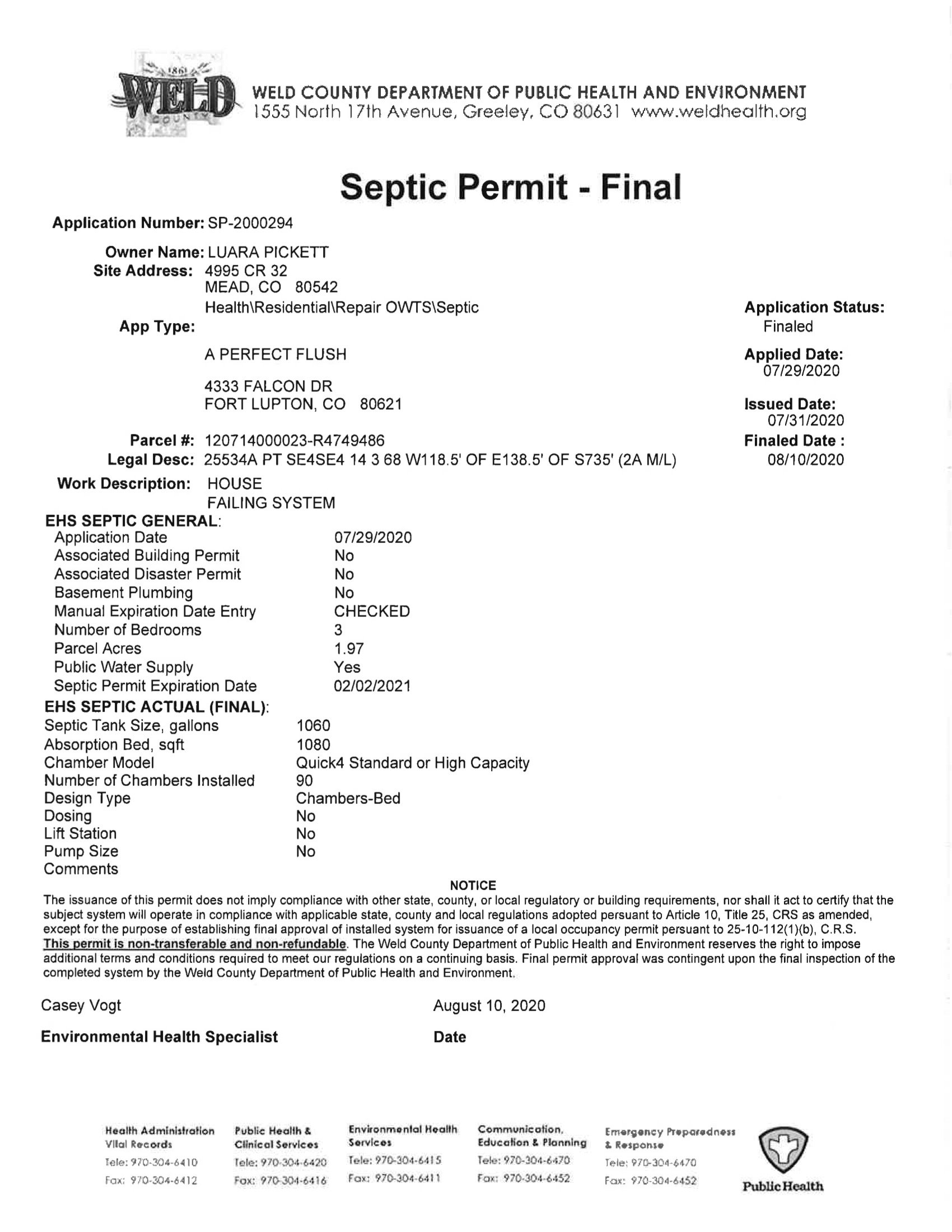 Septic Permit - Final