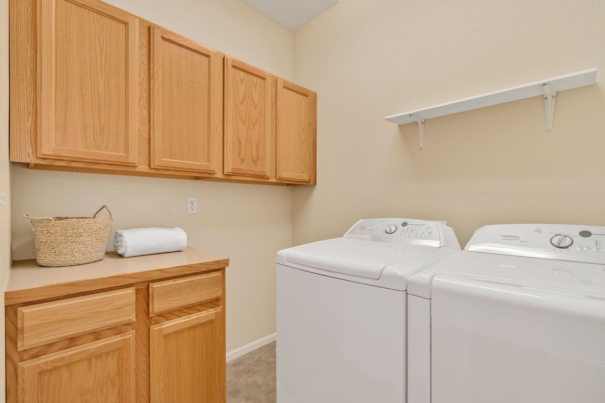 Laundry with Counter &amp; Cabinet Space (Main Level)