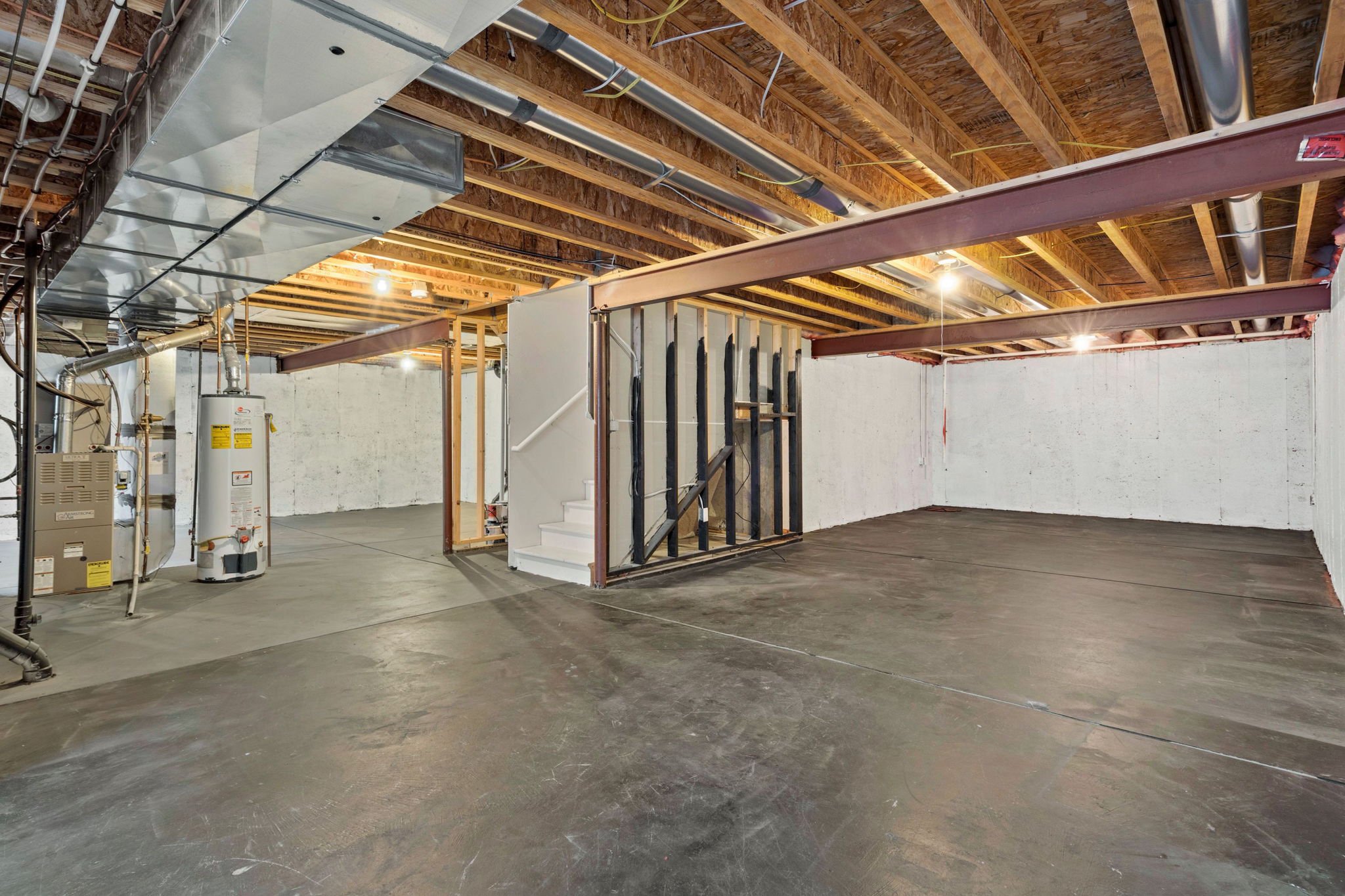 Large Unfinished Basement