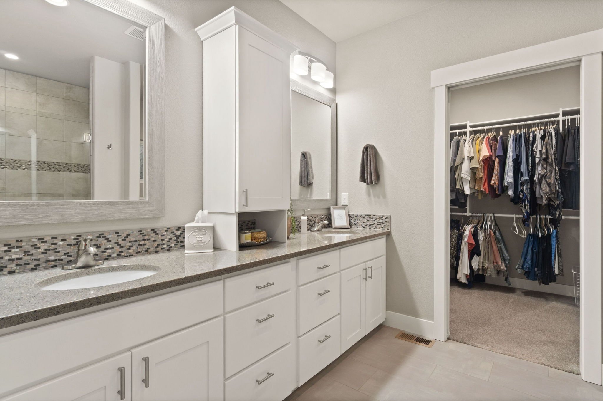 Radiant Heated Floors &amp; Spacious Double Vanity