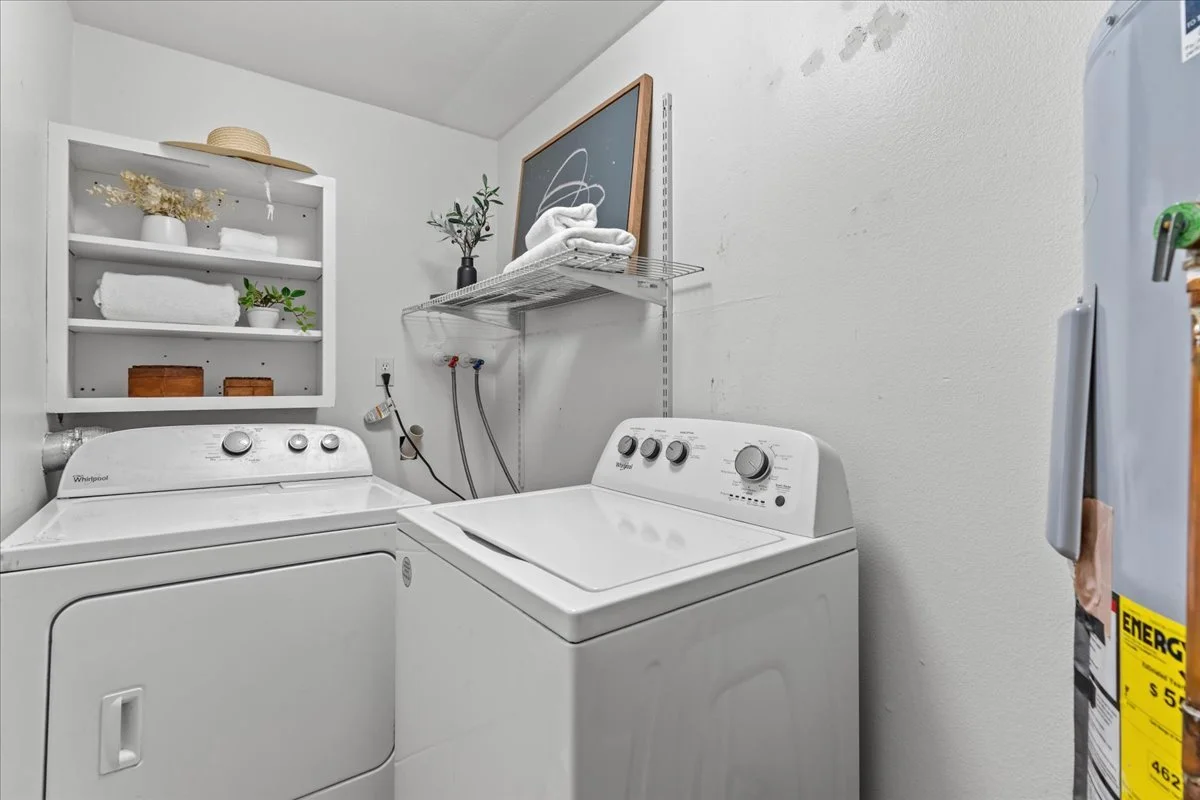 Laundry Room (can make even better use of space with "stackable" style washer/dryer)