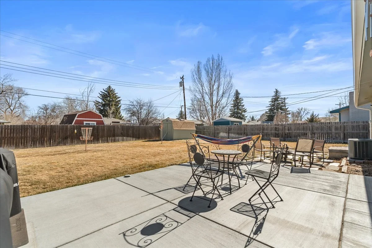 Newer flatwork in the backyard