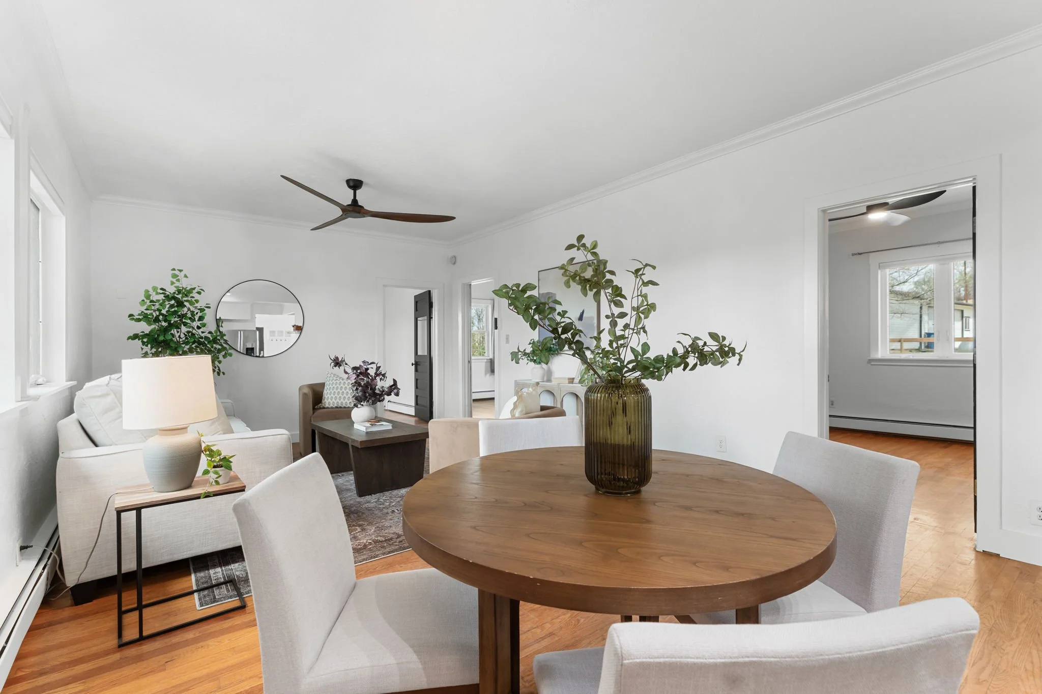 Home is heated by hot water baseboard heat