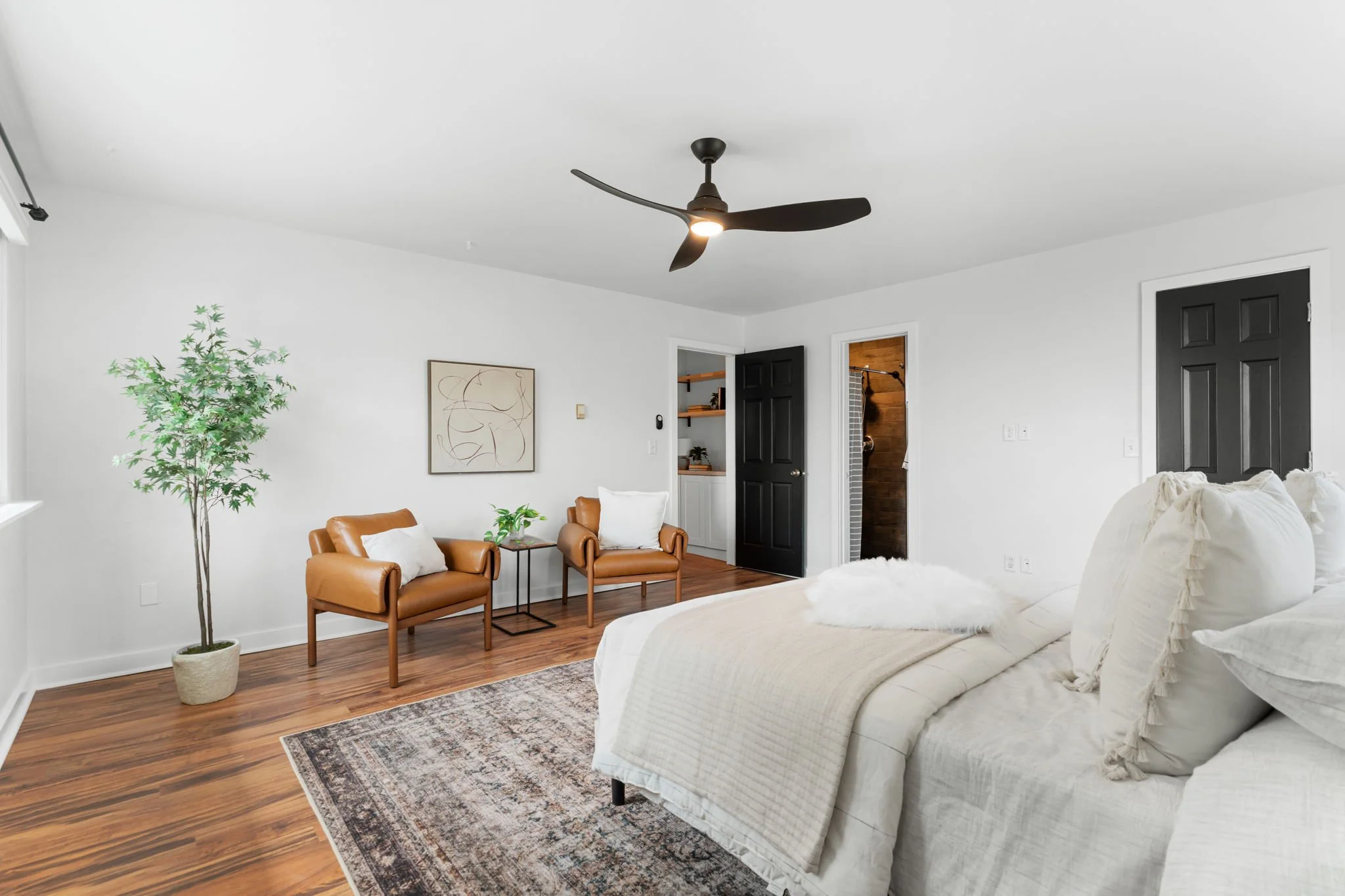 Updated ceiling fans & lighting