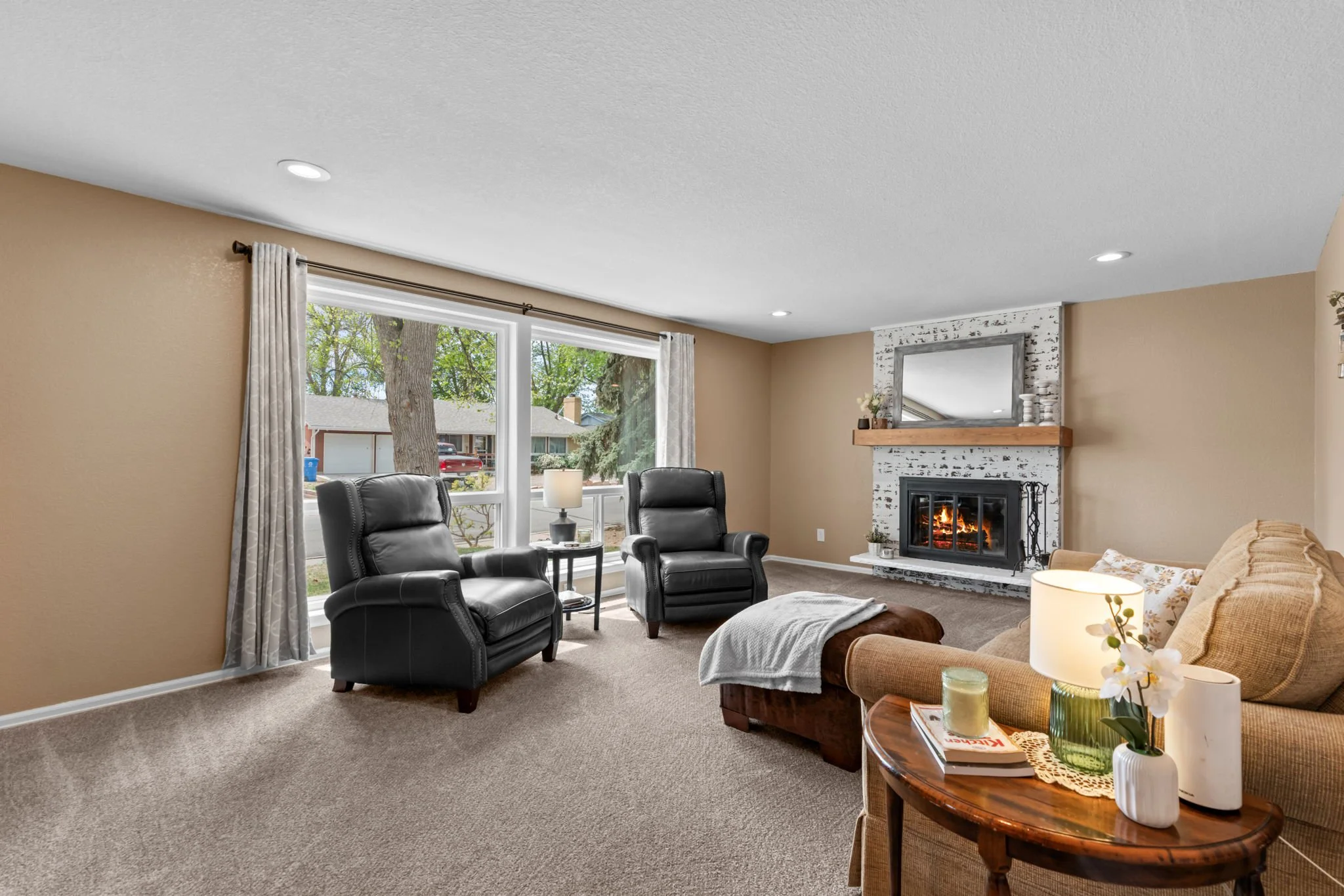 Beautiful south-facing windows offer plenty of  natural light