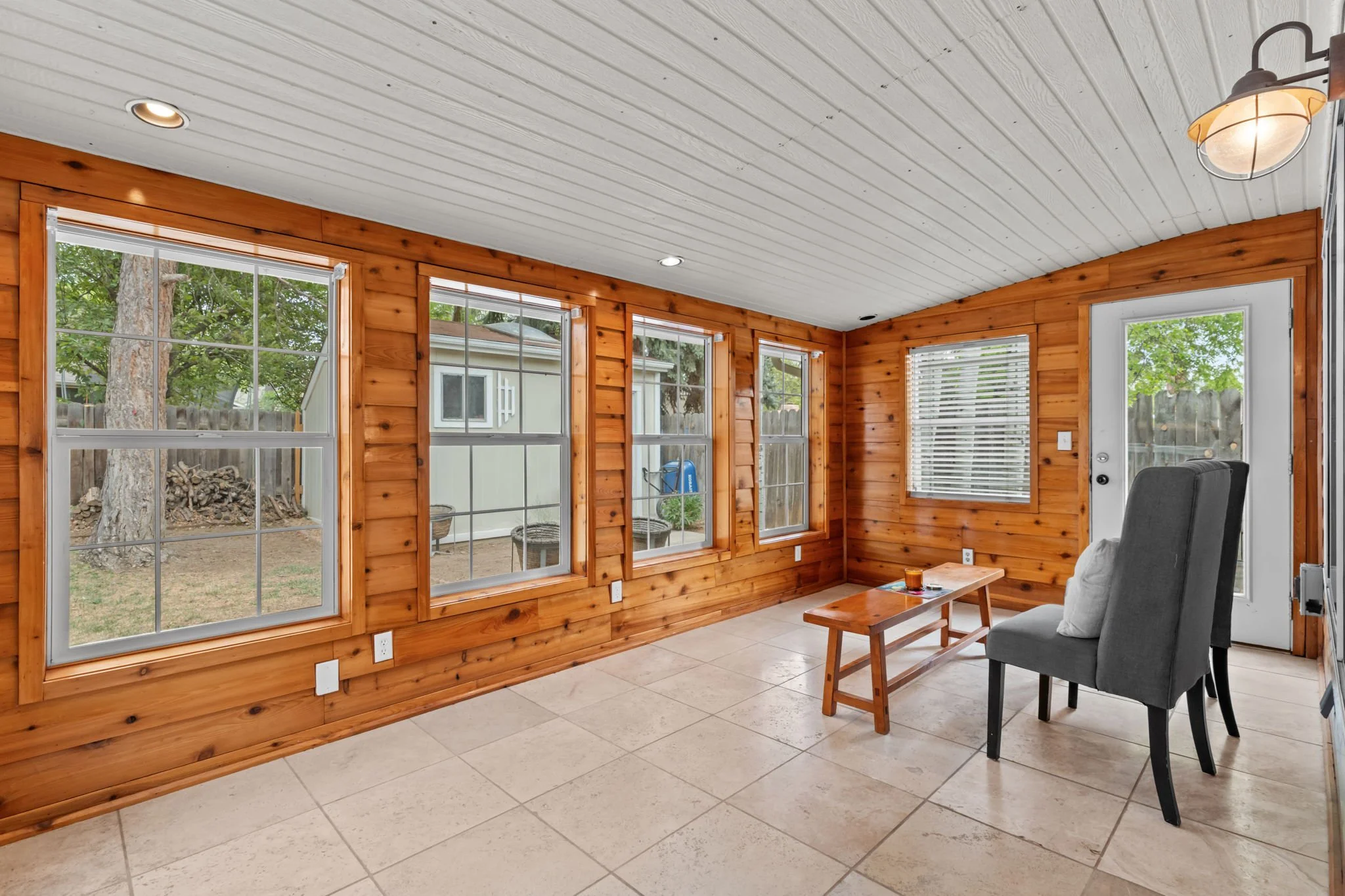 Enjoy the Colorado sunshine in the sunroom