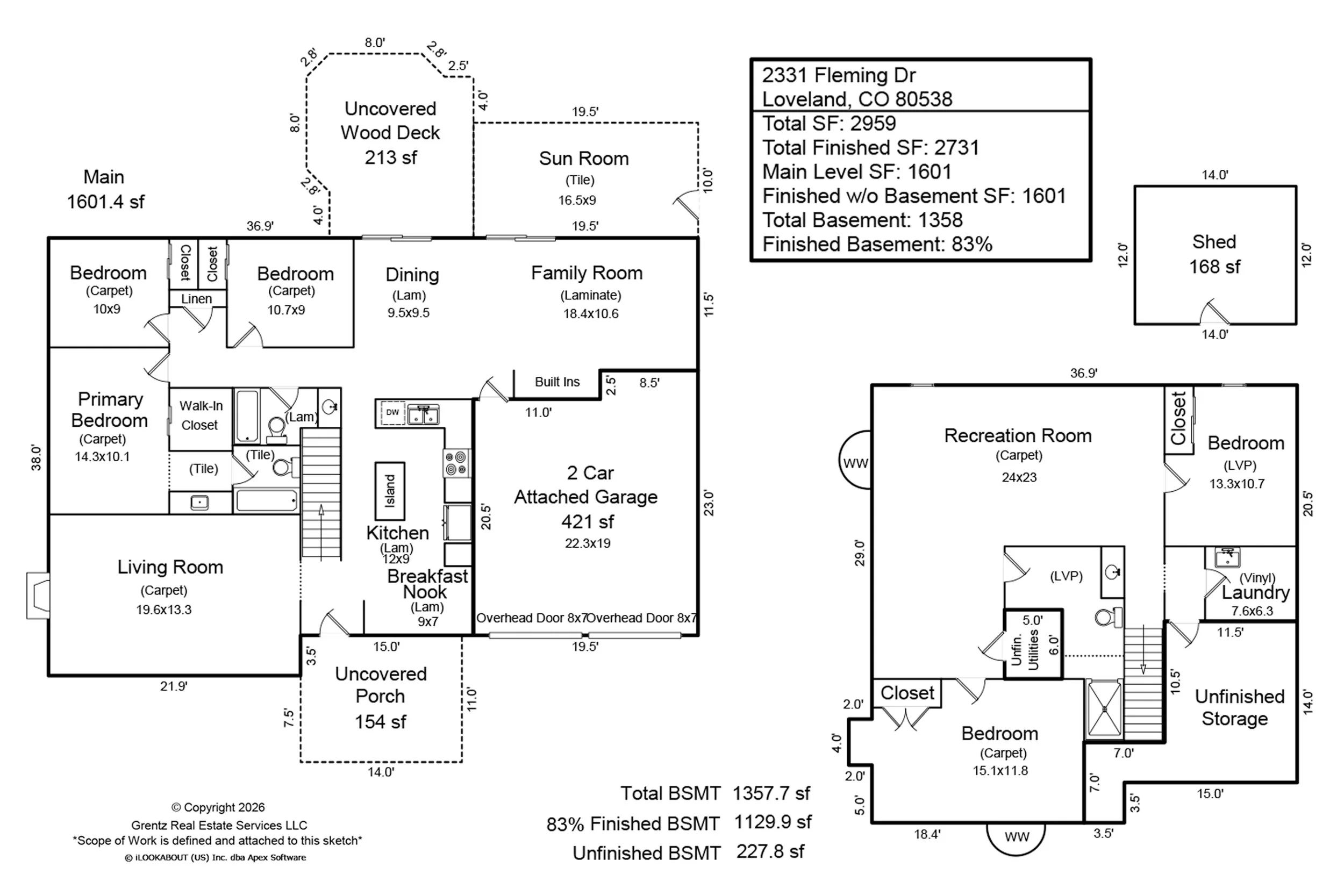 Floor Plan - Visit https://sallteam.com/homes/2331-fleming-dr for a PDF copy. 