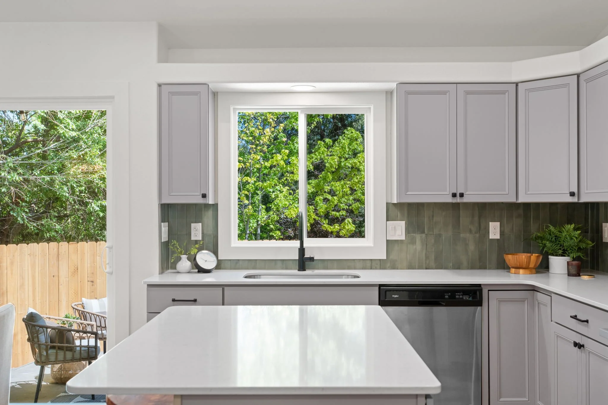 New cabinetry & quartz countertops