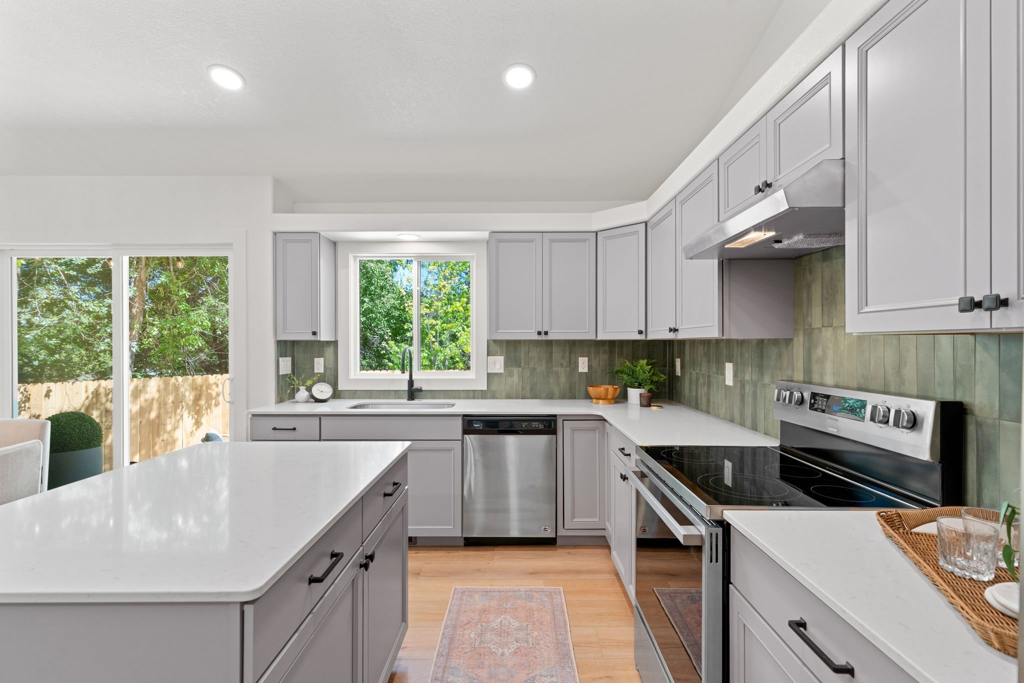 New stainless steel appliances