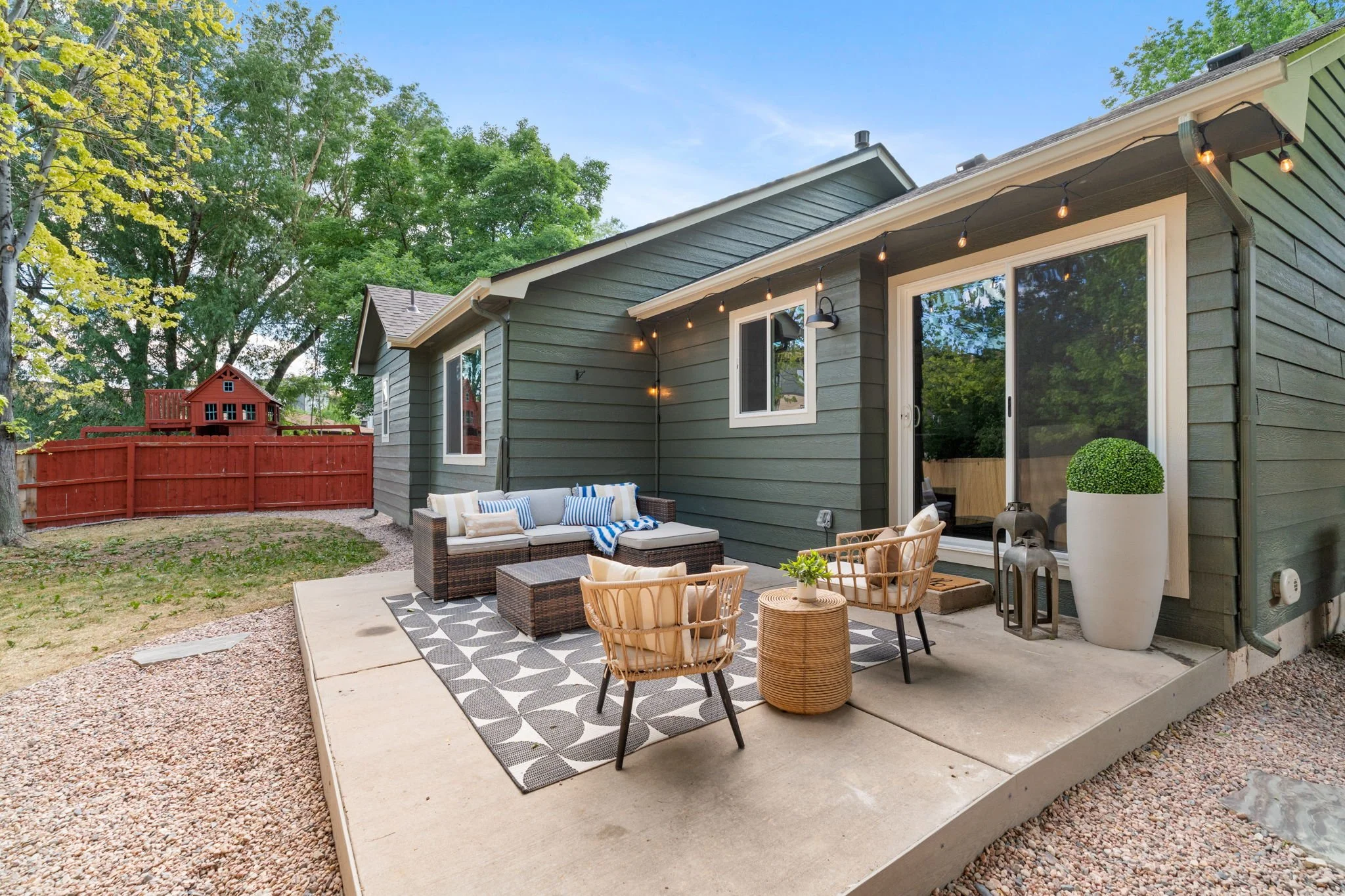 Beautiful patio space