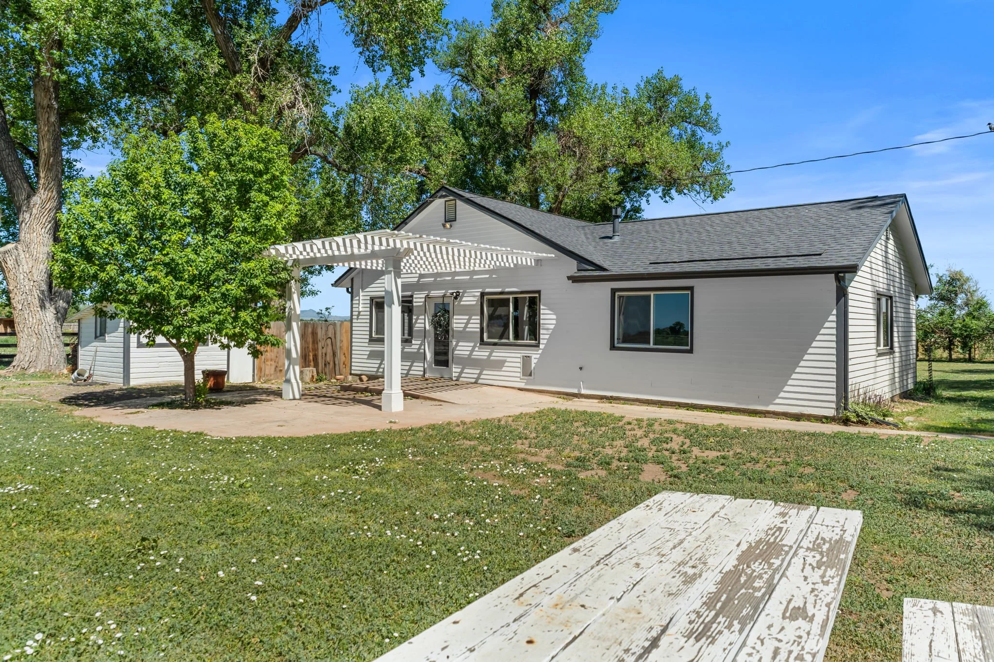 Fenced-in yard