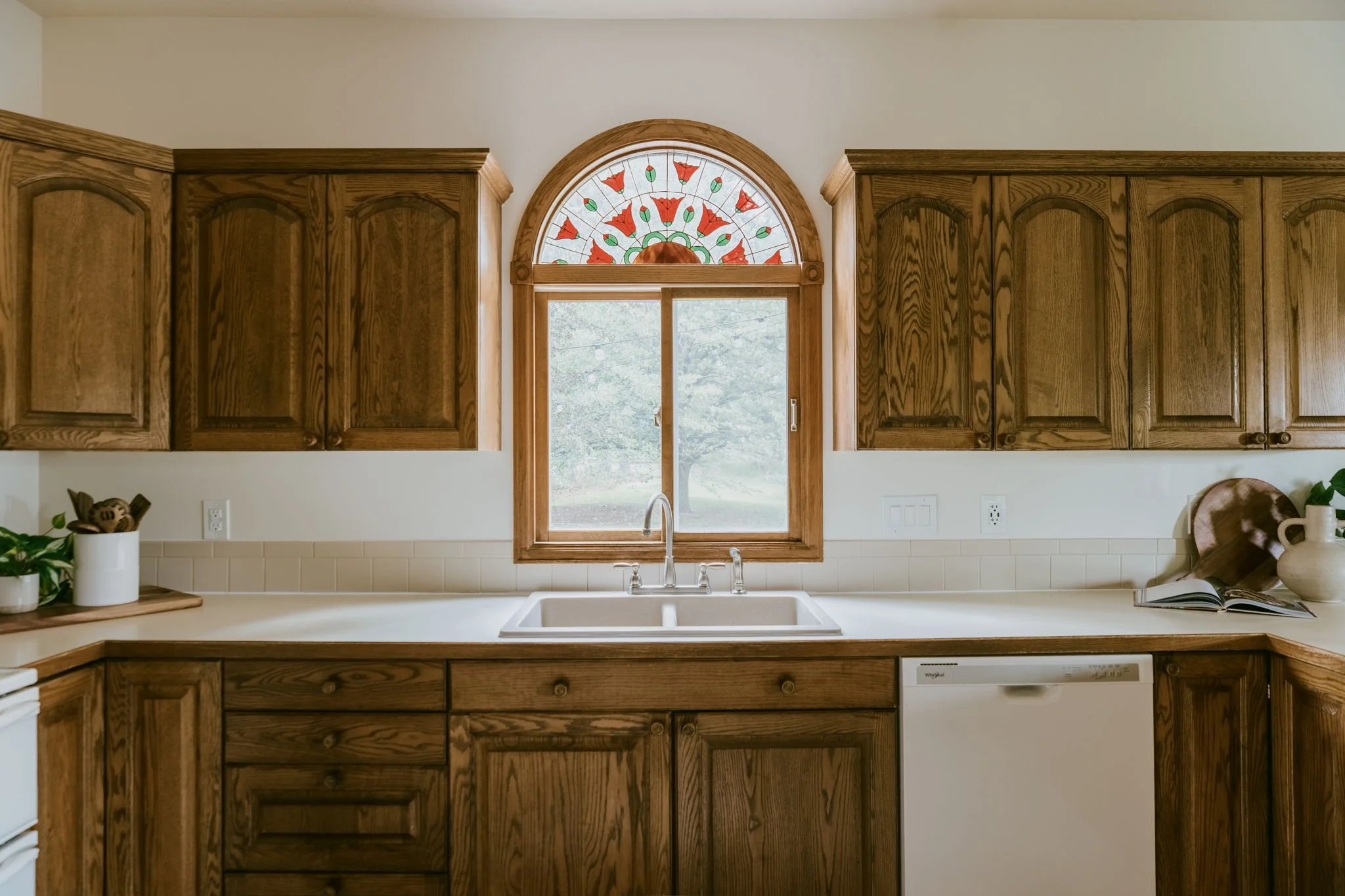 Touches of whimsy with stained glass windows