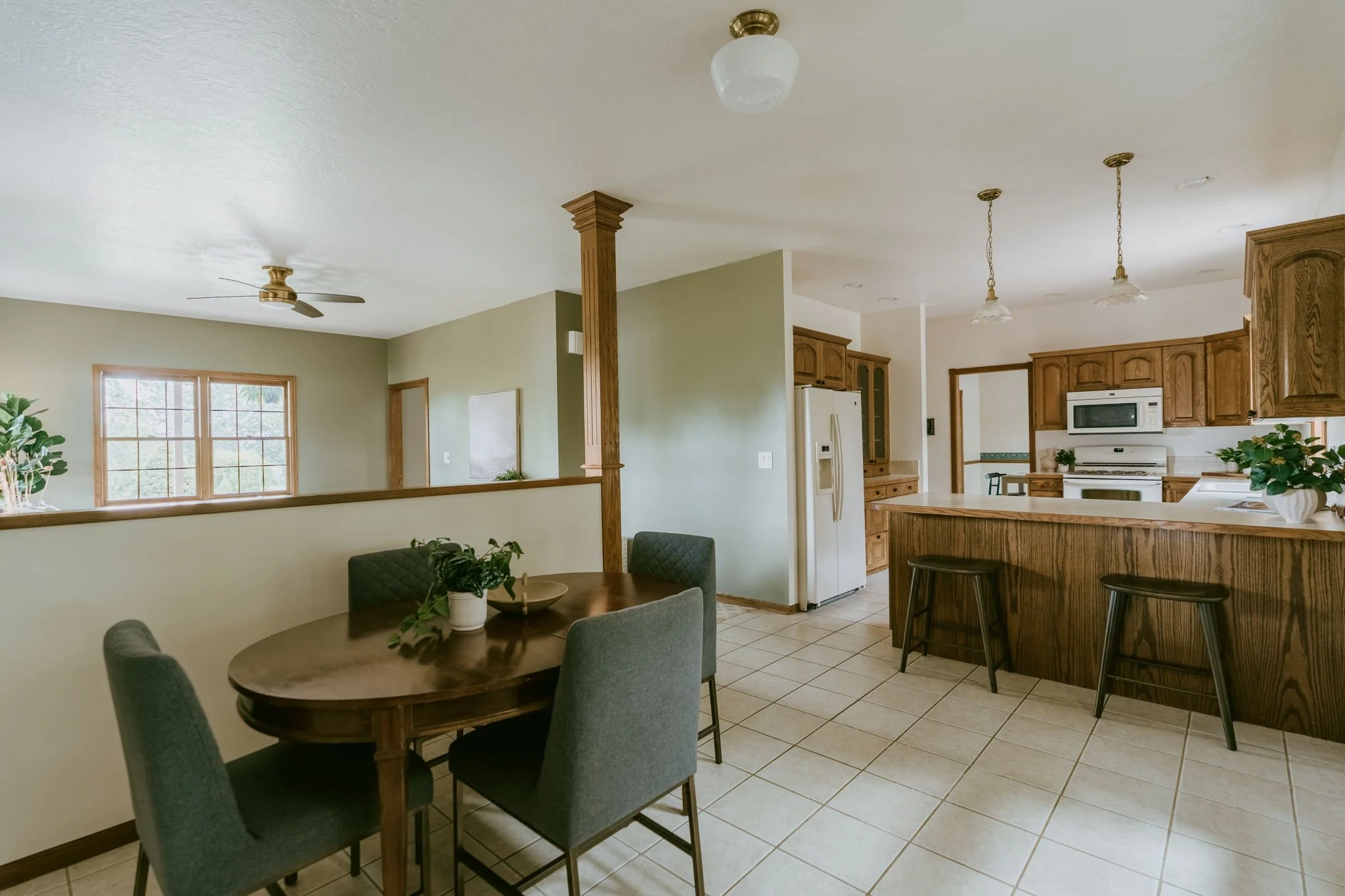 Inviting breakfast nook