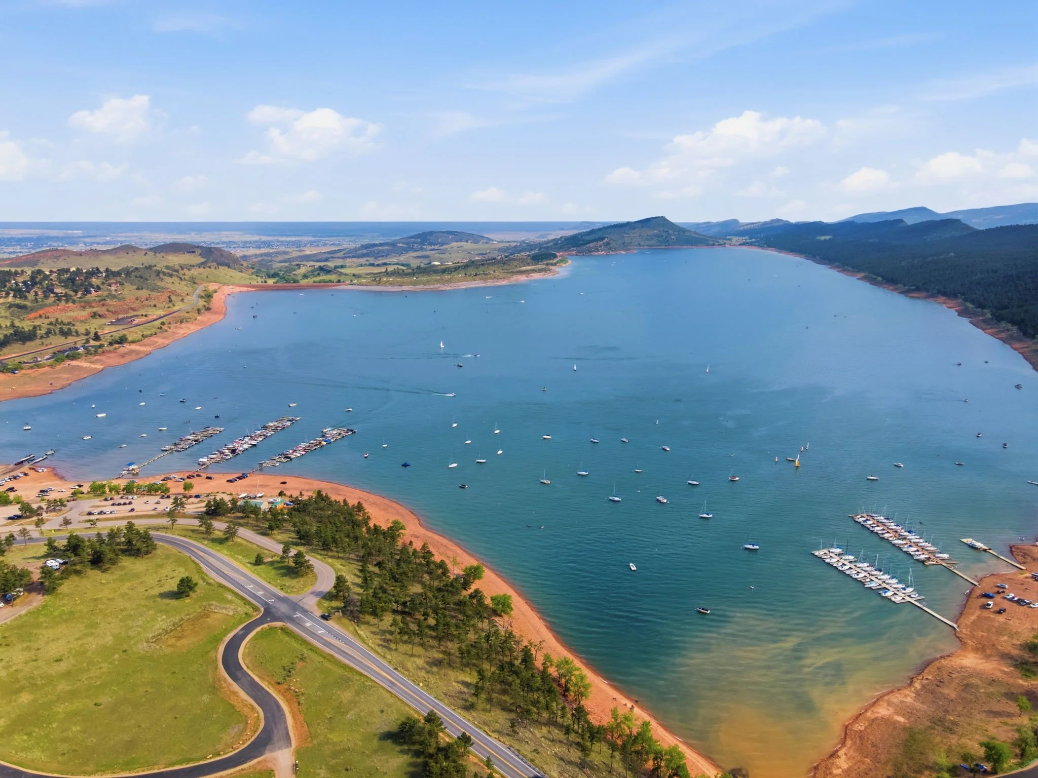 Pictured is Carter Lake, but you are also close to Boedecker, and Lon Hagler Reservoirs