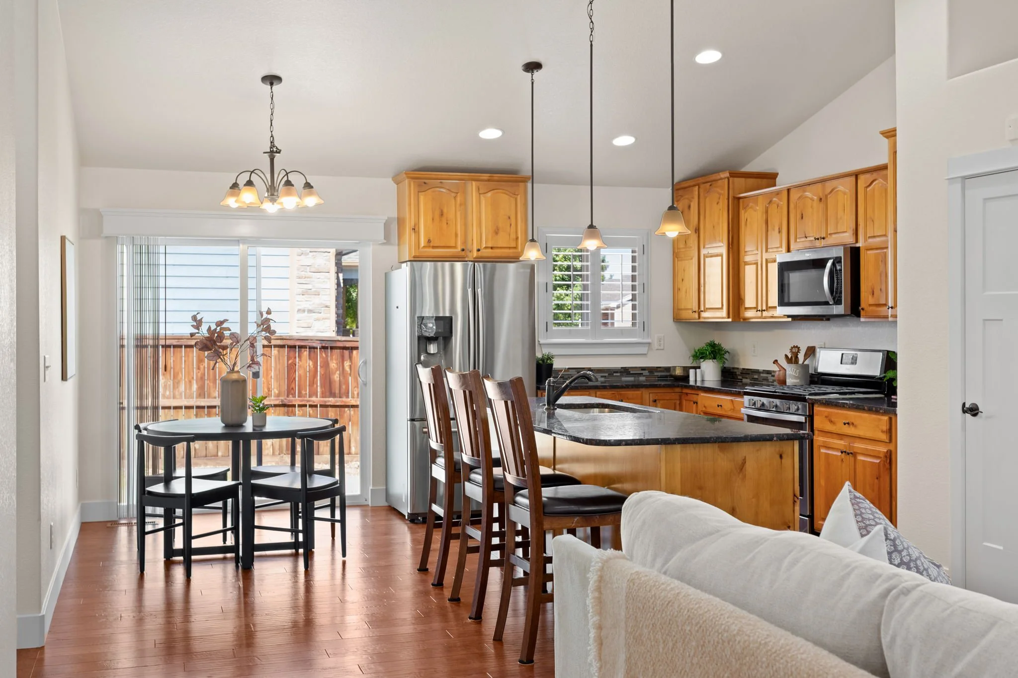 Open Kitchen and Dining Area