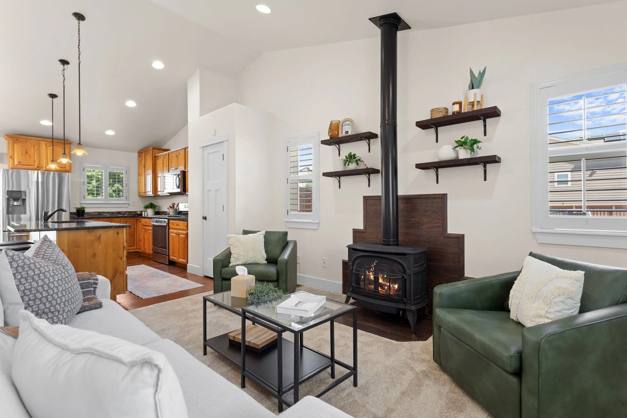 Inviting Living Room With Abundant Natural Light