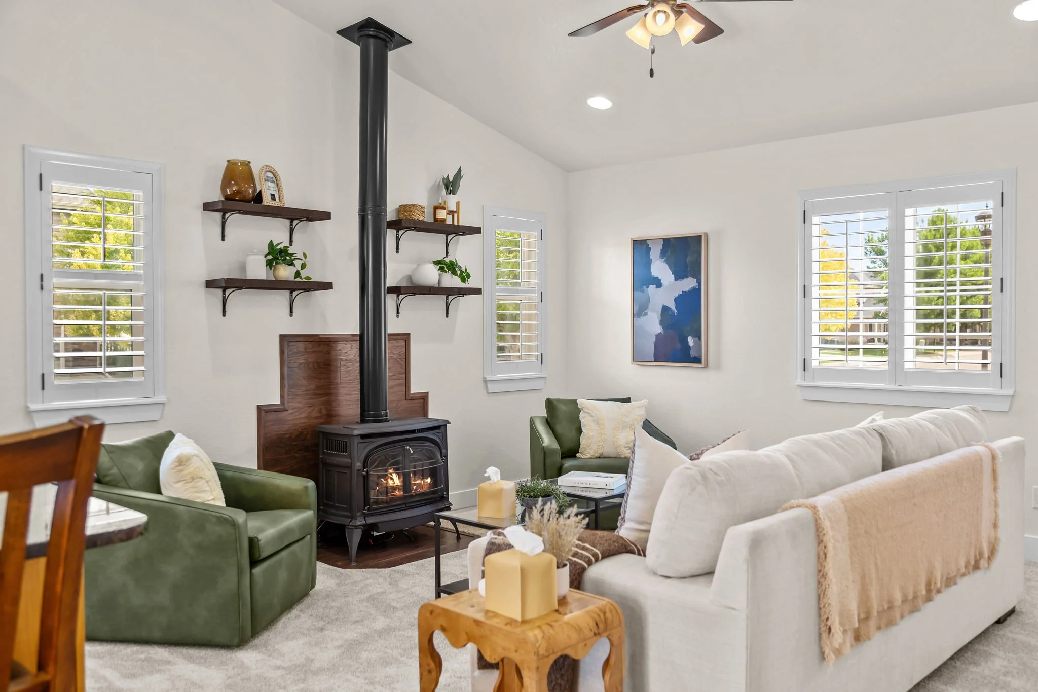 Gas-Burning Stove With Classic Wood-Stove Charm