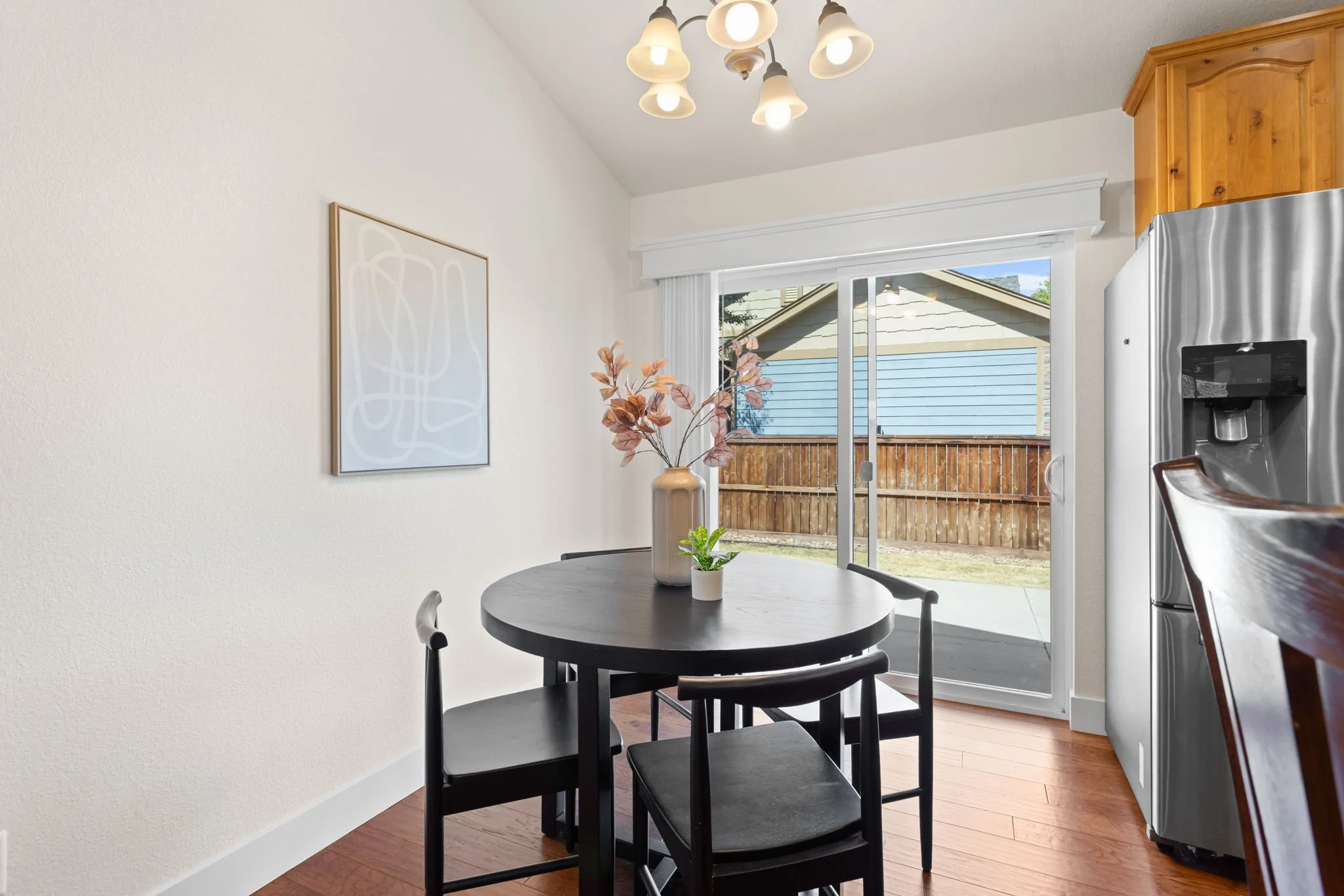 Patio Door Leading to the Backyard