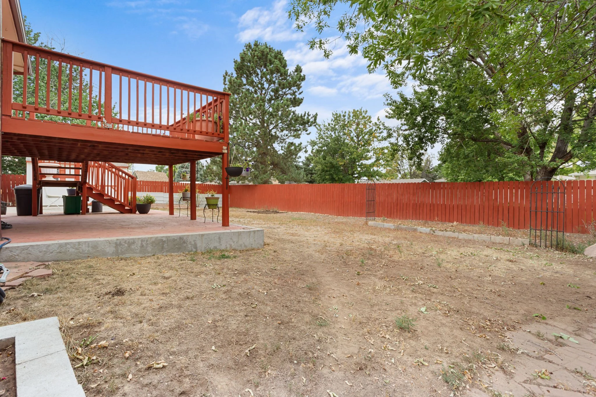 Fully Fenced Backyard