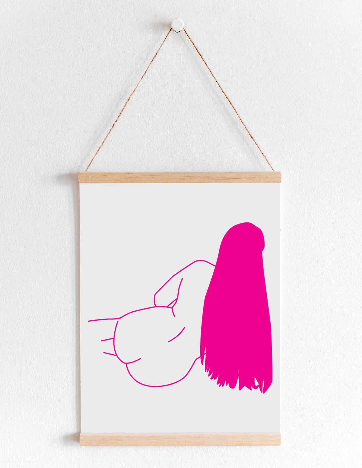Curvy 6 pink - wooden wall hang.jpg