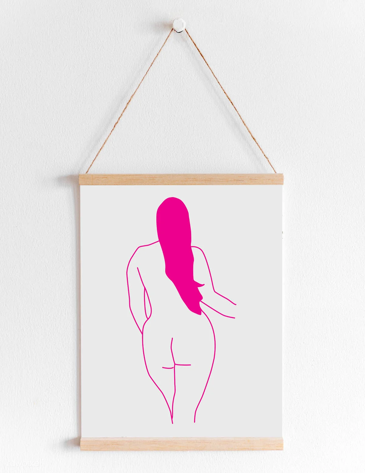 Curvy 7 pink - wooden wall hang.jpg