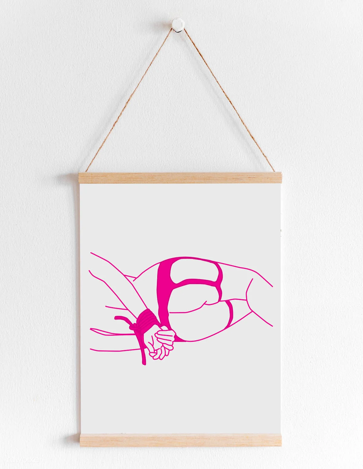 Tied up pnk - wooden wall hang.jpg