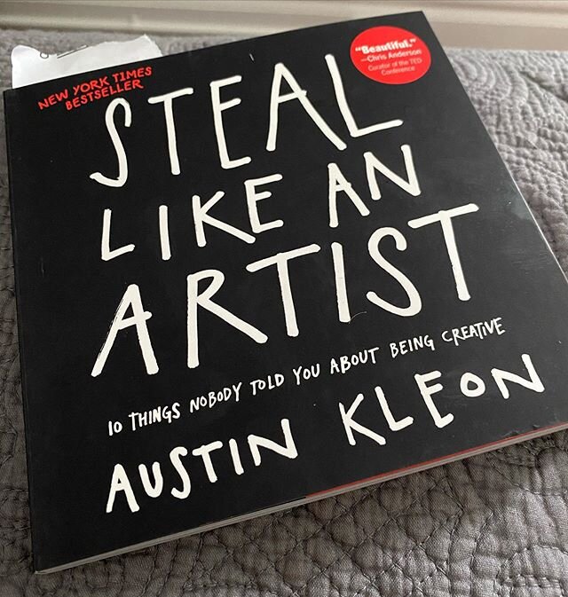 Latest creative reading. A very light/fun/insightful read. I figure there is going to be a bunch of problem solving &amp; creative thinking required this upcoming school year so I might as well get those creative juices flowing. #steallikeanartist #a