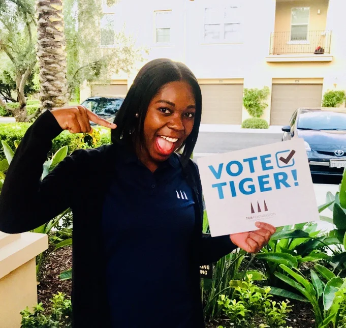 Jasmine C. Tate. jasminectate.com. TGR Foundation. MetLife MatchUp. Vote Tiger. Tiger Woods.jpg