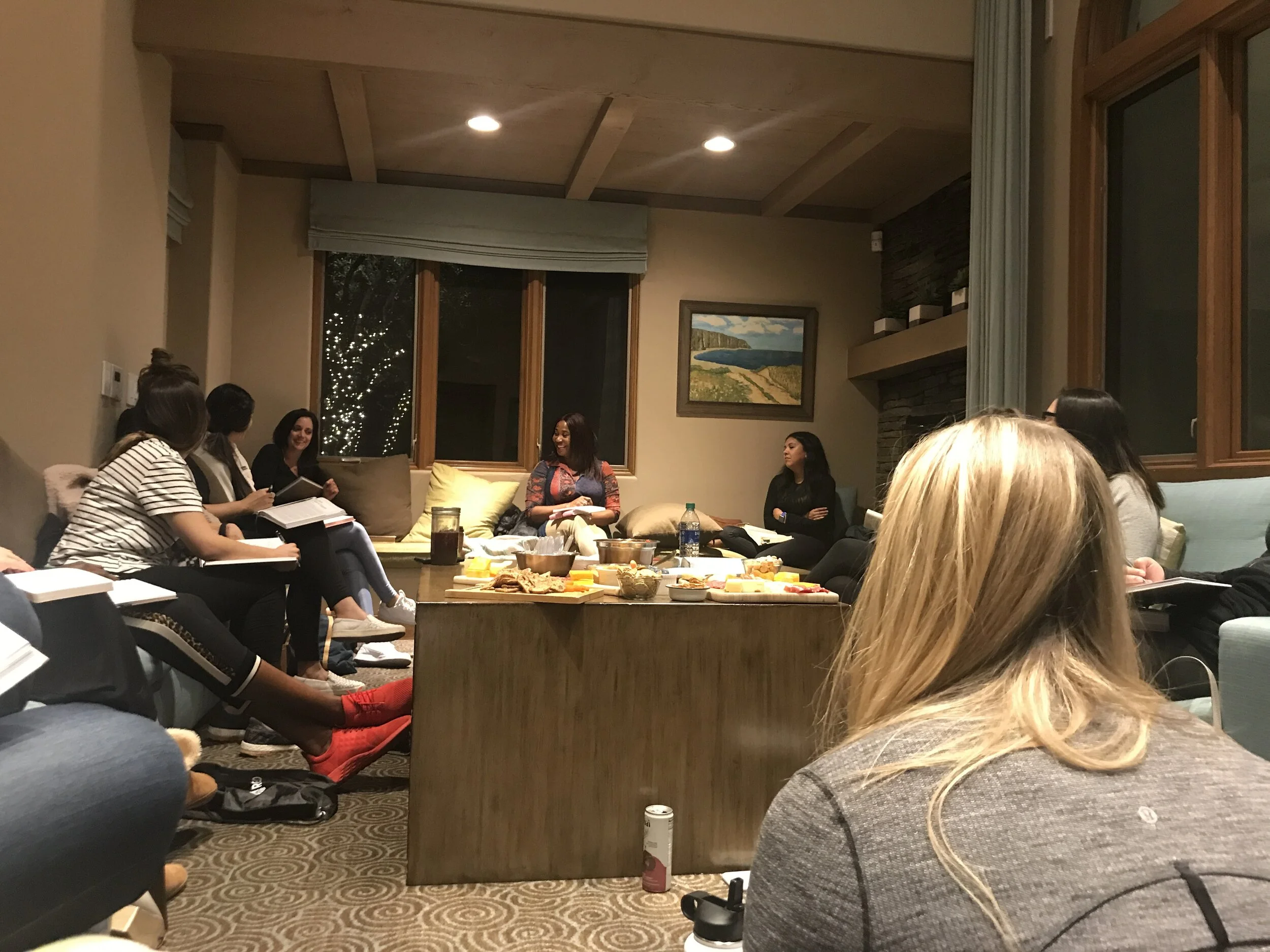  On this night we met outside fo the church campus. It was the night fasting freed me from the weight I had carried for several days.  