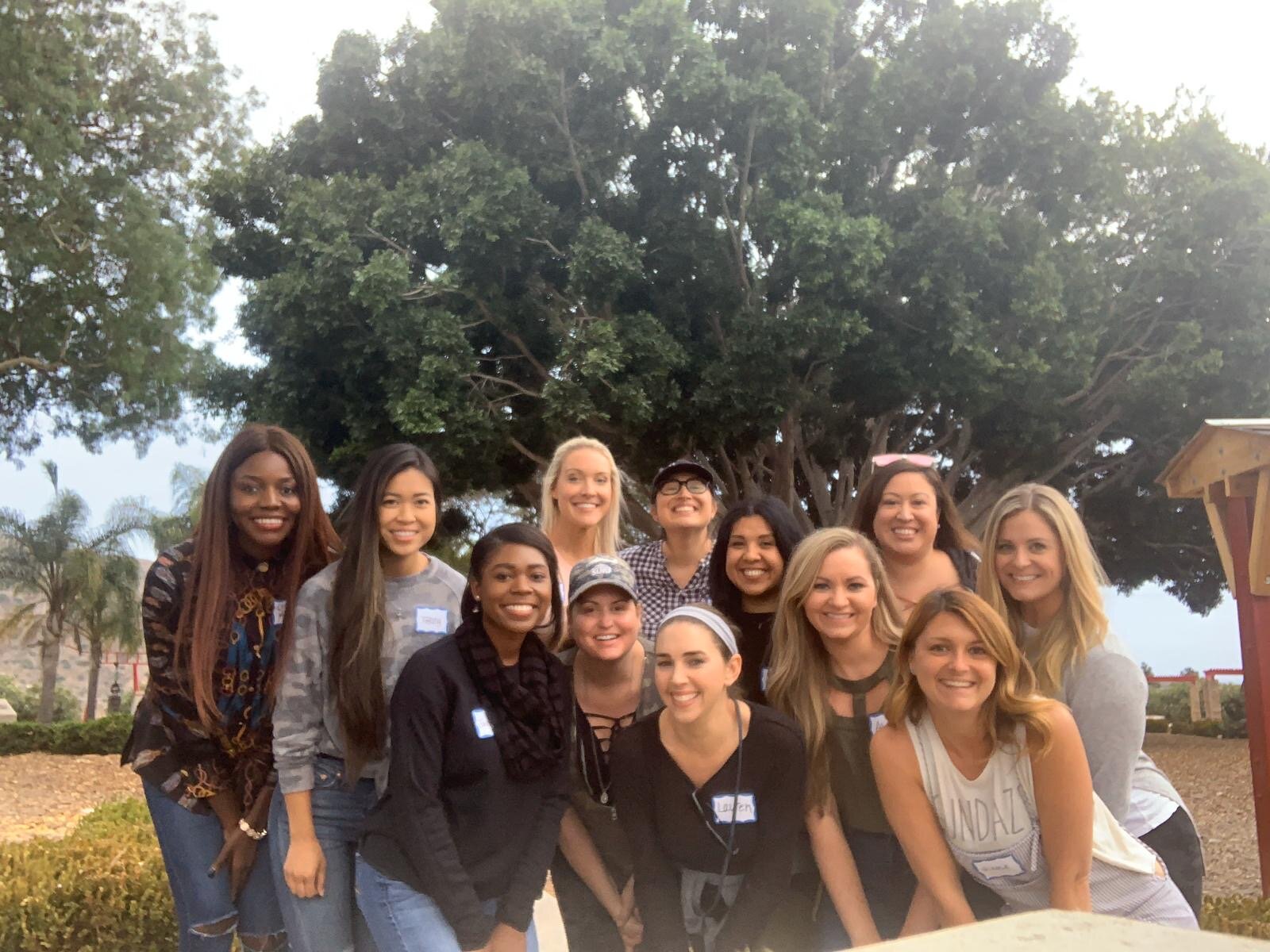  During week of the program, the group participated in a serve experience at Camp Pendleton. 