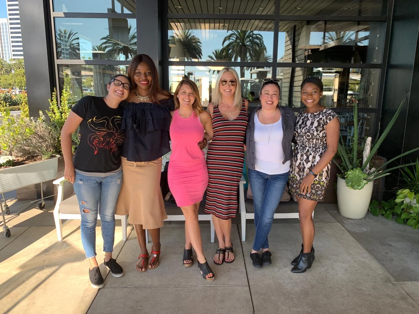  Members outside of the group spent time together outside of the weekly meetings. Here we gathered for lunch at True Foods after Sunday service.  